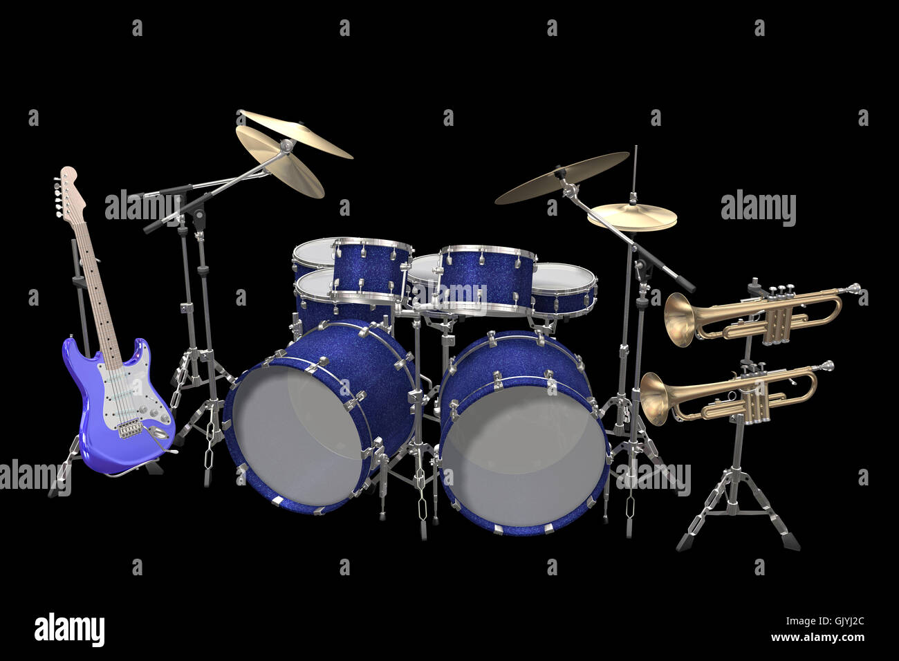 Musik Gitarre jazz Stockfoto