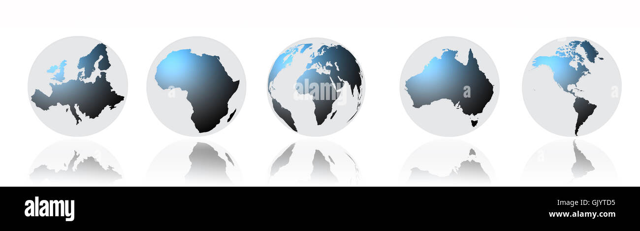 Karte der Welt Stockfoto