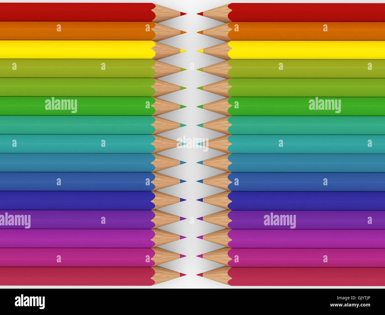 bunte 3D Bleistift Stockfoto bunte 3D Bleistift Stockfoto