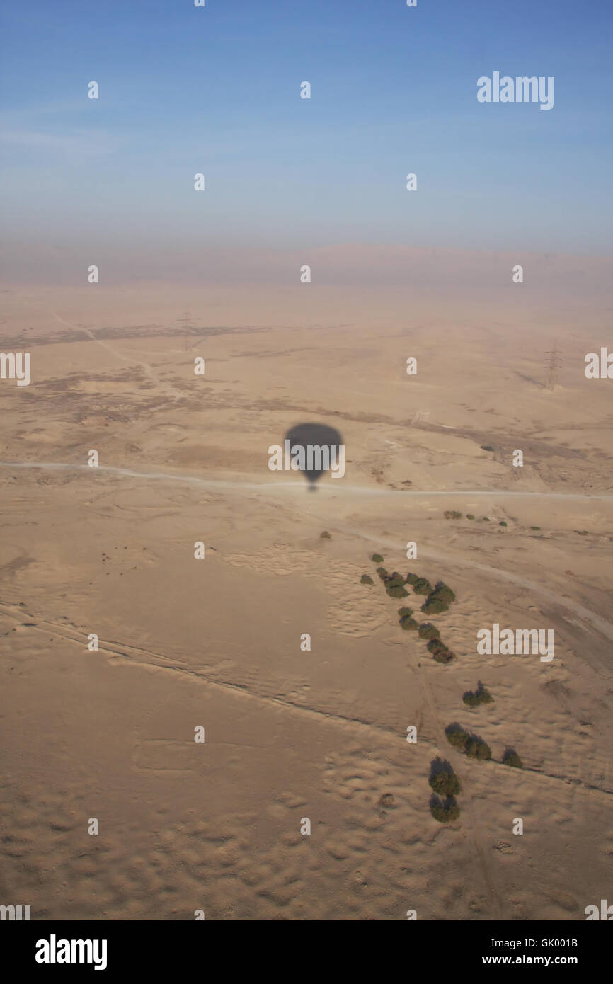 Hot Air Ballooning Luxor Ägypten Stockfoto