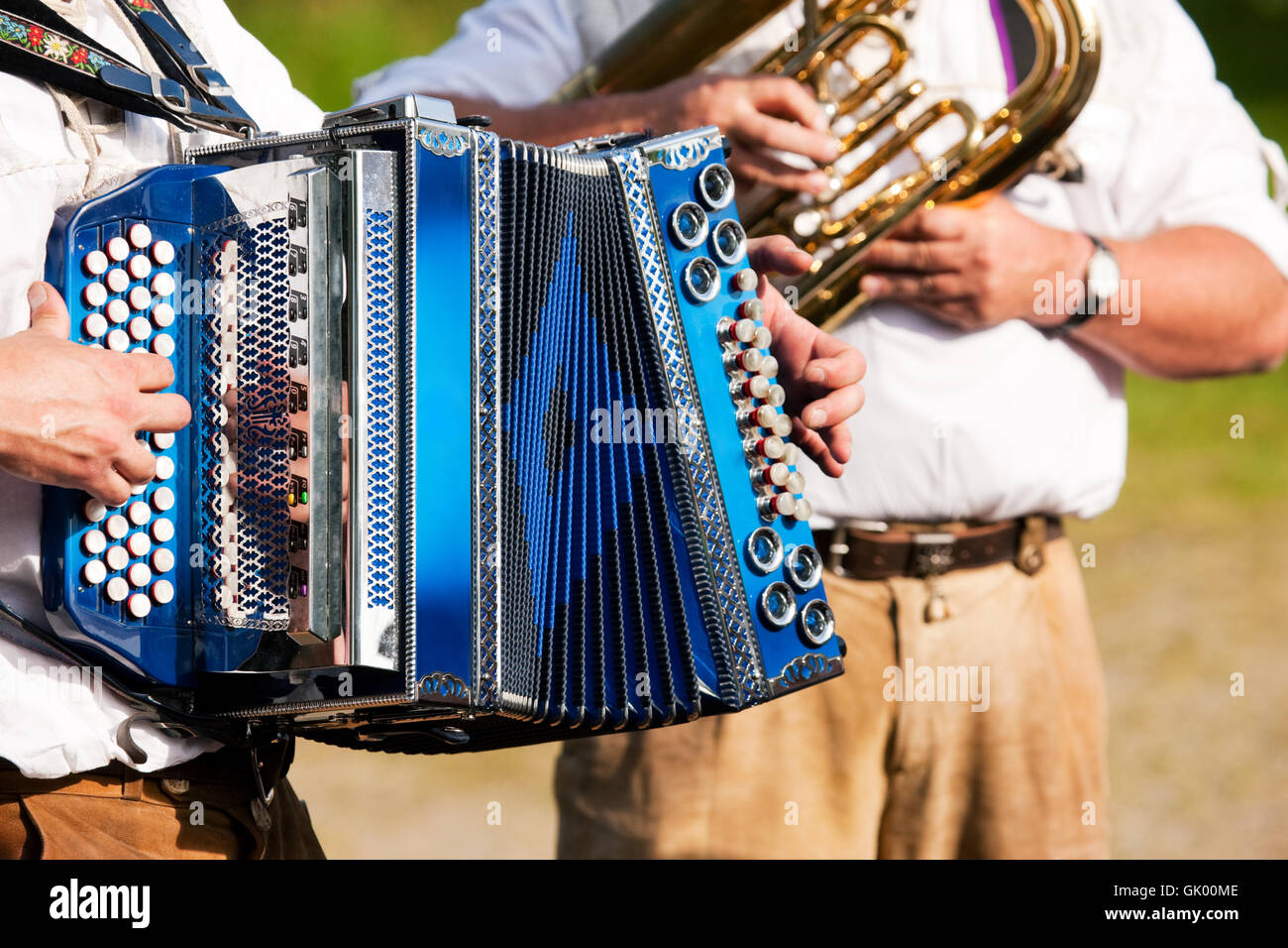 Blaskapelle in bayern Stockfoto