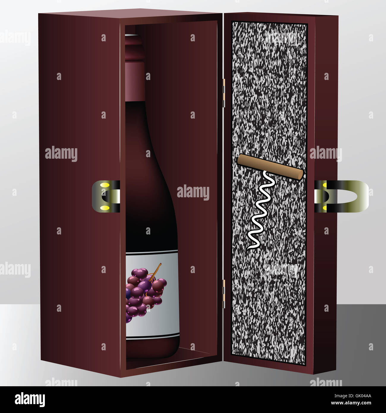 Wein-box Stockfoto