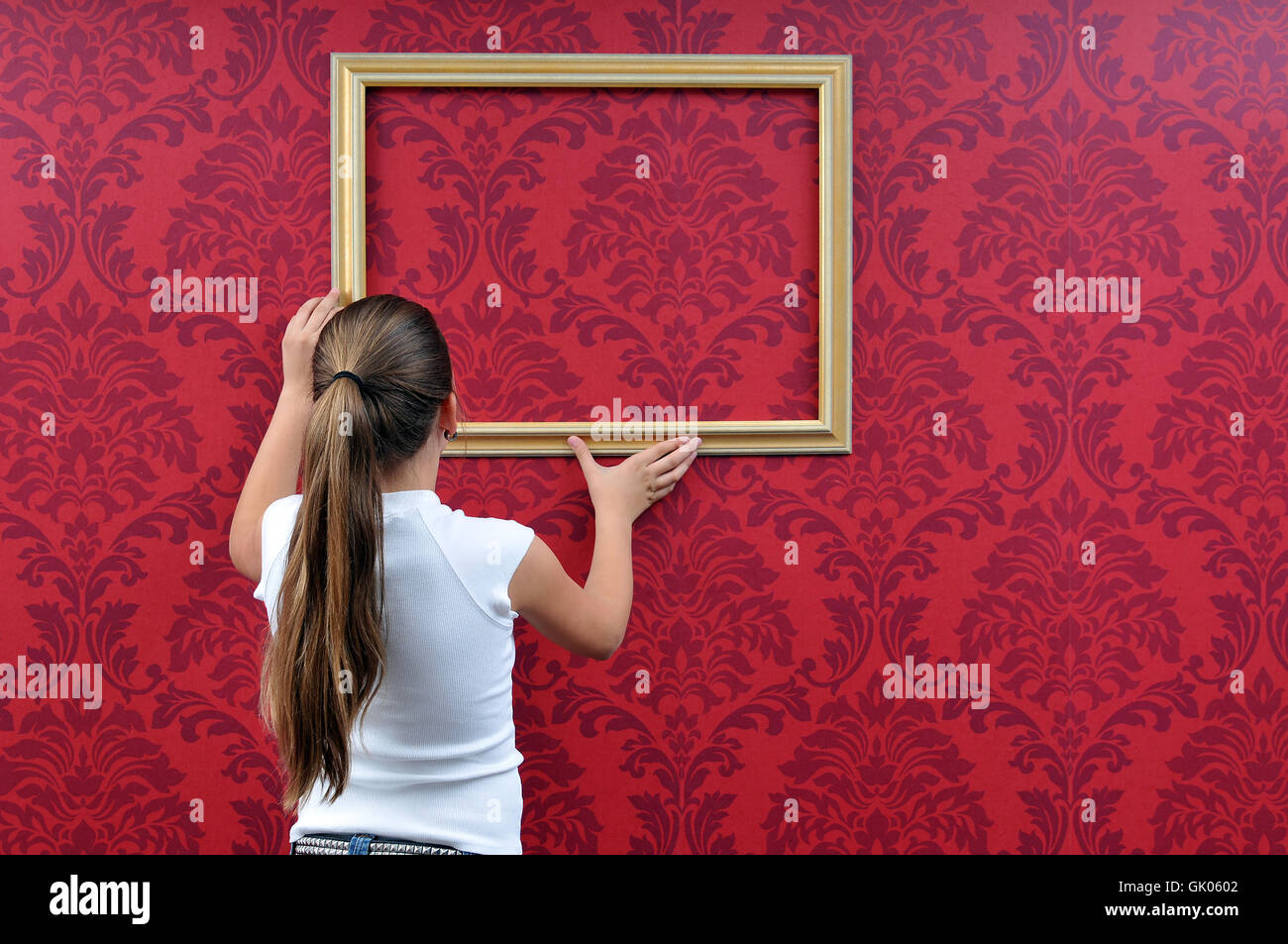 Studio-Fotografie-Studio-Bilderrahmen Stockfoto