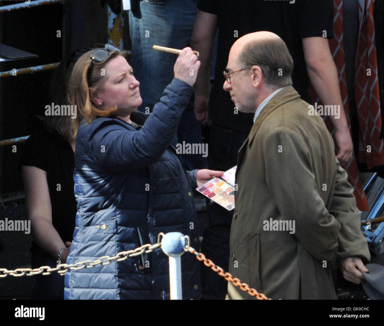 Tim Roth Dreharbeiten des BBC-Dramas "Rillington Place" Schottland mit: Tim Roth wo: Schottland, Vereinigtes Königreich: 20. April 2016 Stockfoto