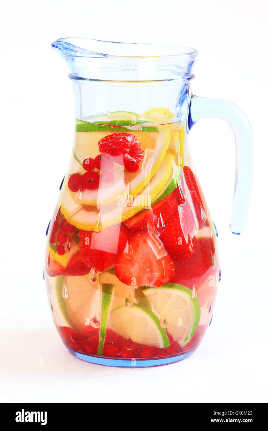 Tee-Frucht-Limonade Stockfoto