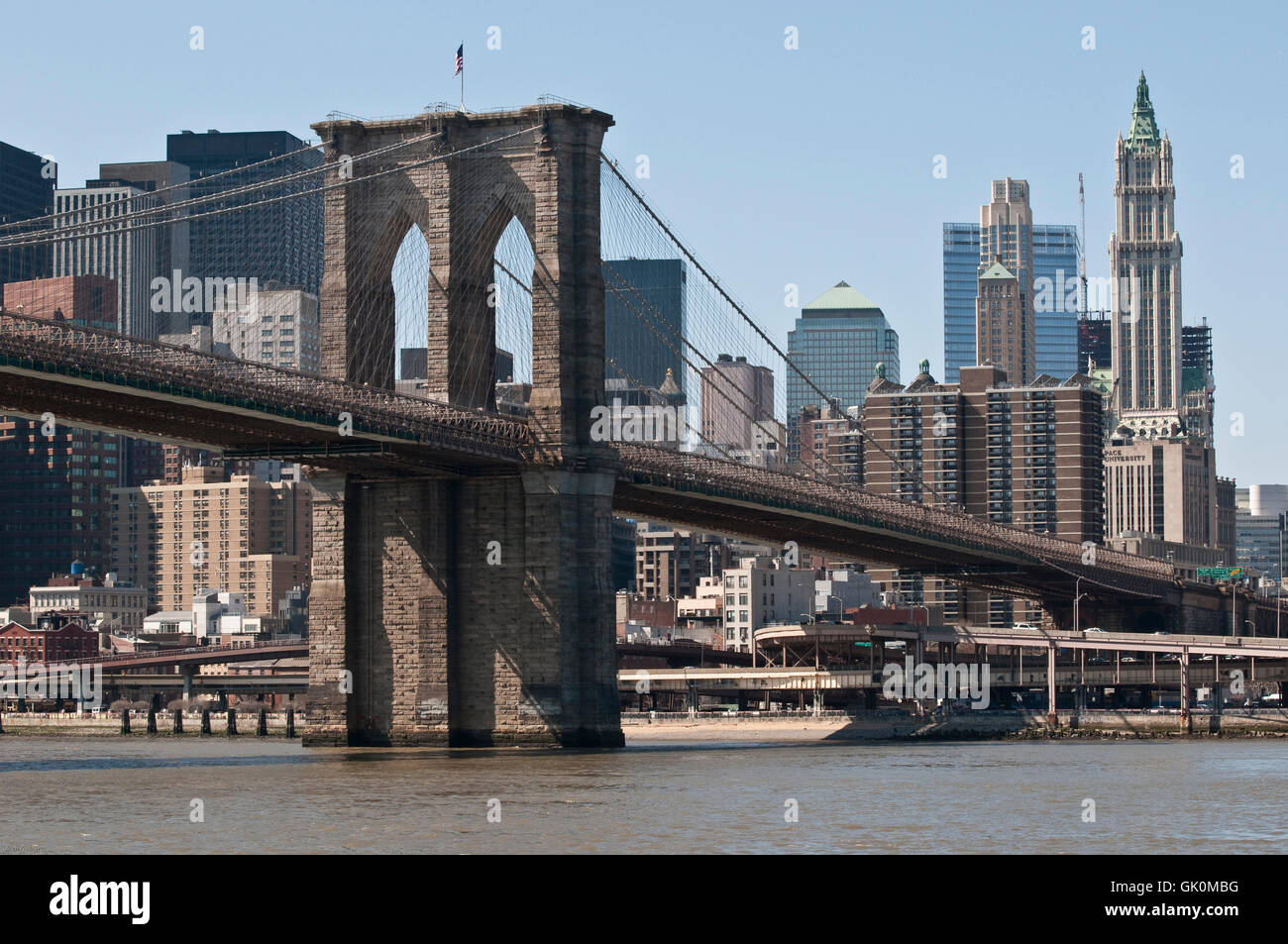 Stadt-Stadt-Brücke Stockfoto