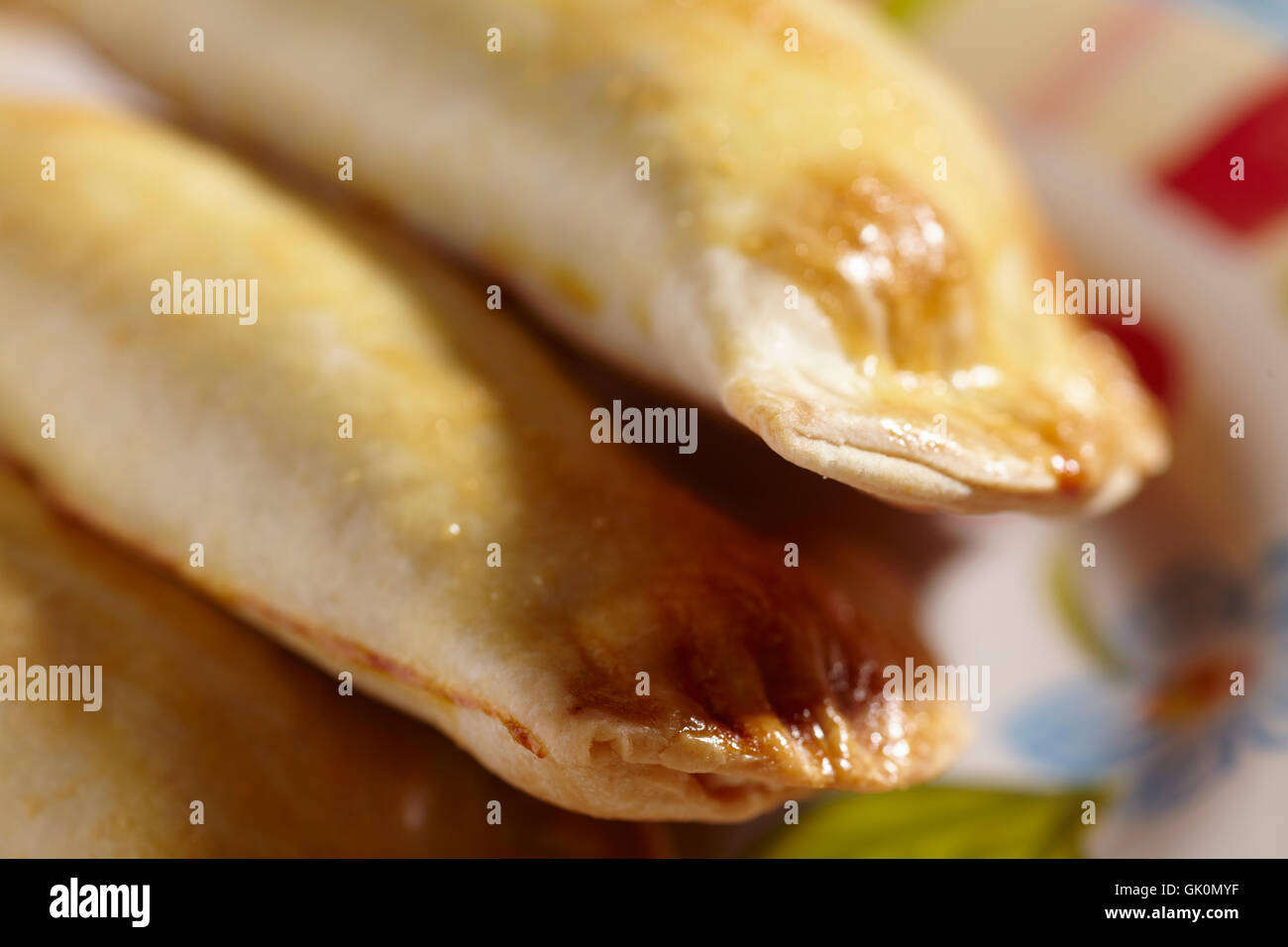 gebackene empanadas Stockfoto