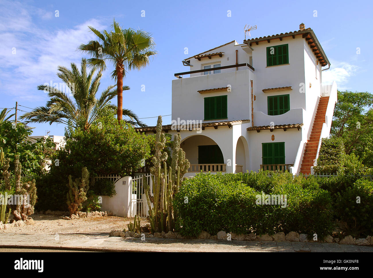 Haus-Haus-Wohnung Stockfoto