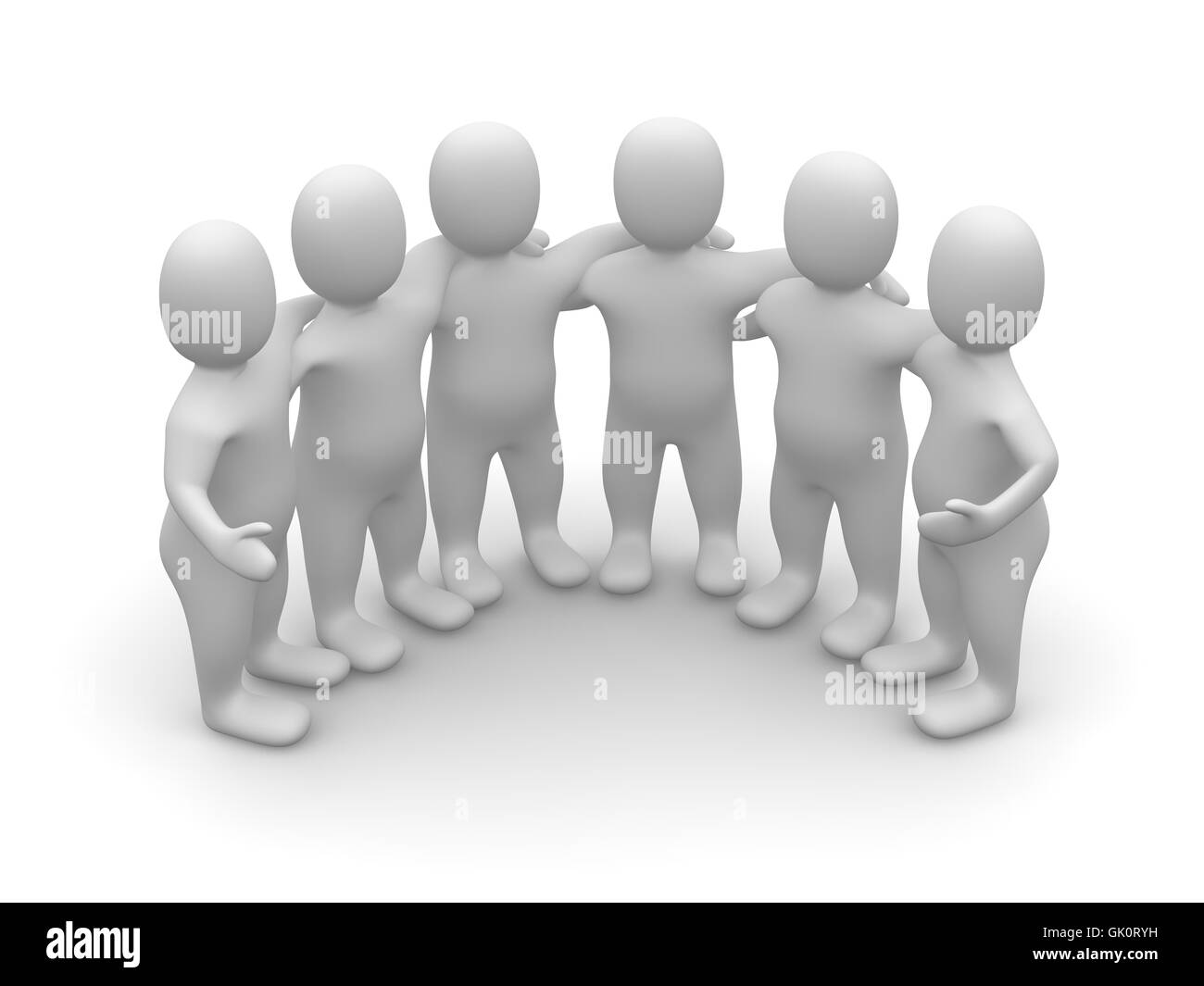 Teamarbeit-Sitzung vereint Stockfoto