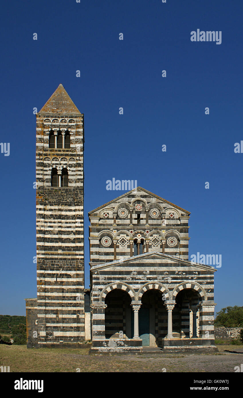 Santissima Trinità di saccargia Stockfoto