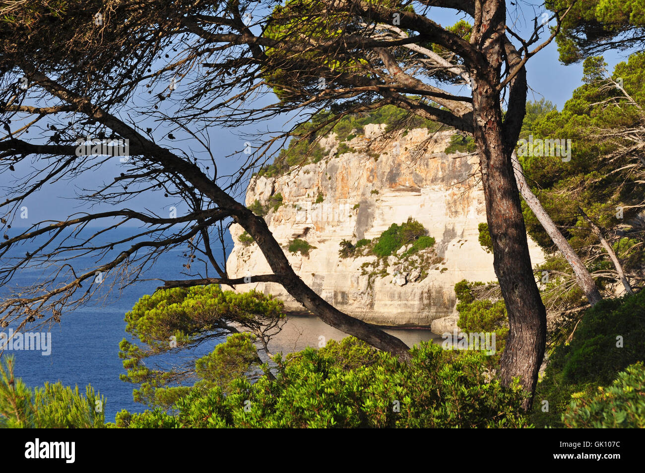 Rock-Formation menorca Stockfoto