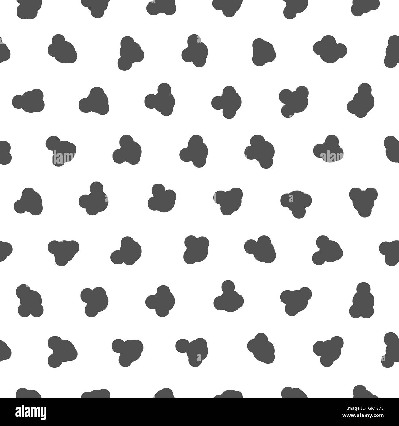 Nahtlose schwarz-weiß-Muster. Polka Dot Textur. Stilvolle Mode Print Stock Vektor