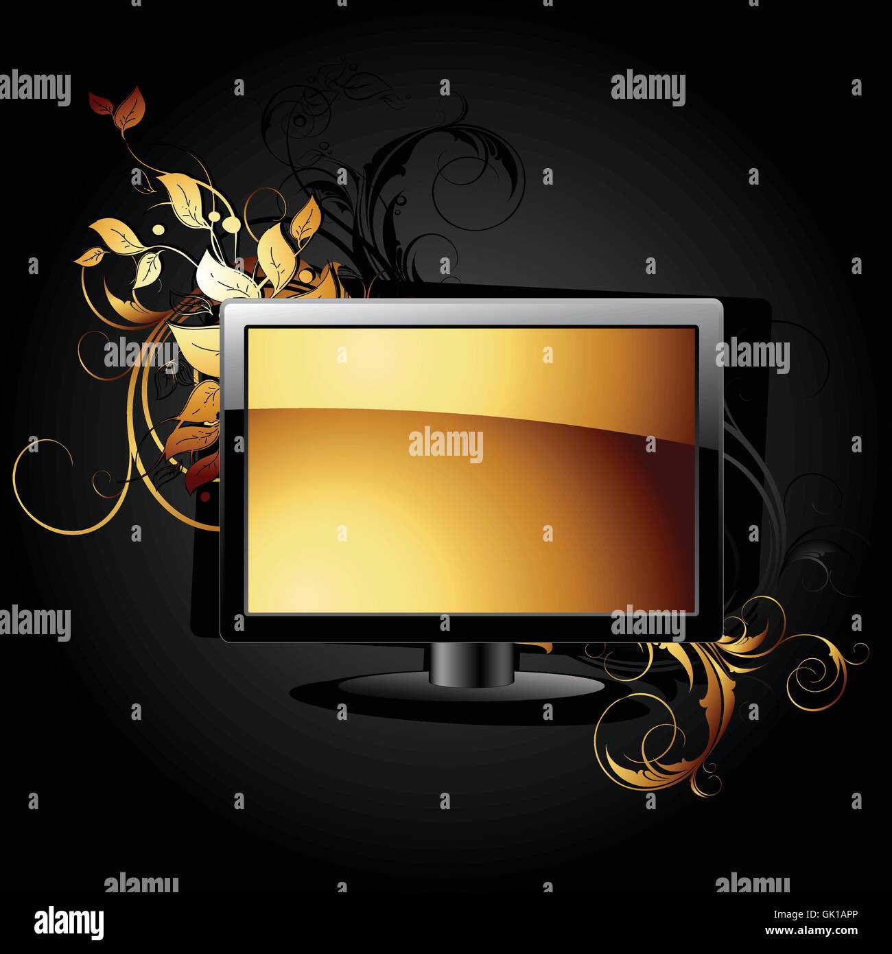 Web-Symbol LCD-panel Stock Vektor