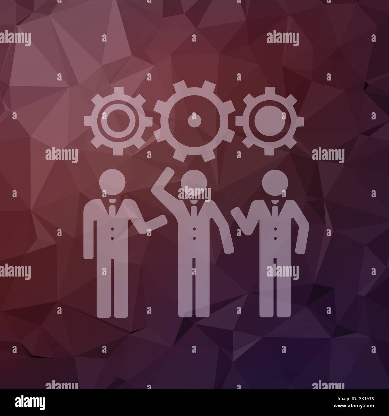 Geschäftsidee in flachen Stil-Ikone Stock Vektor