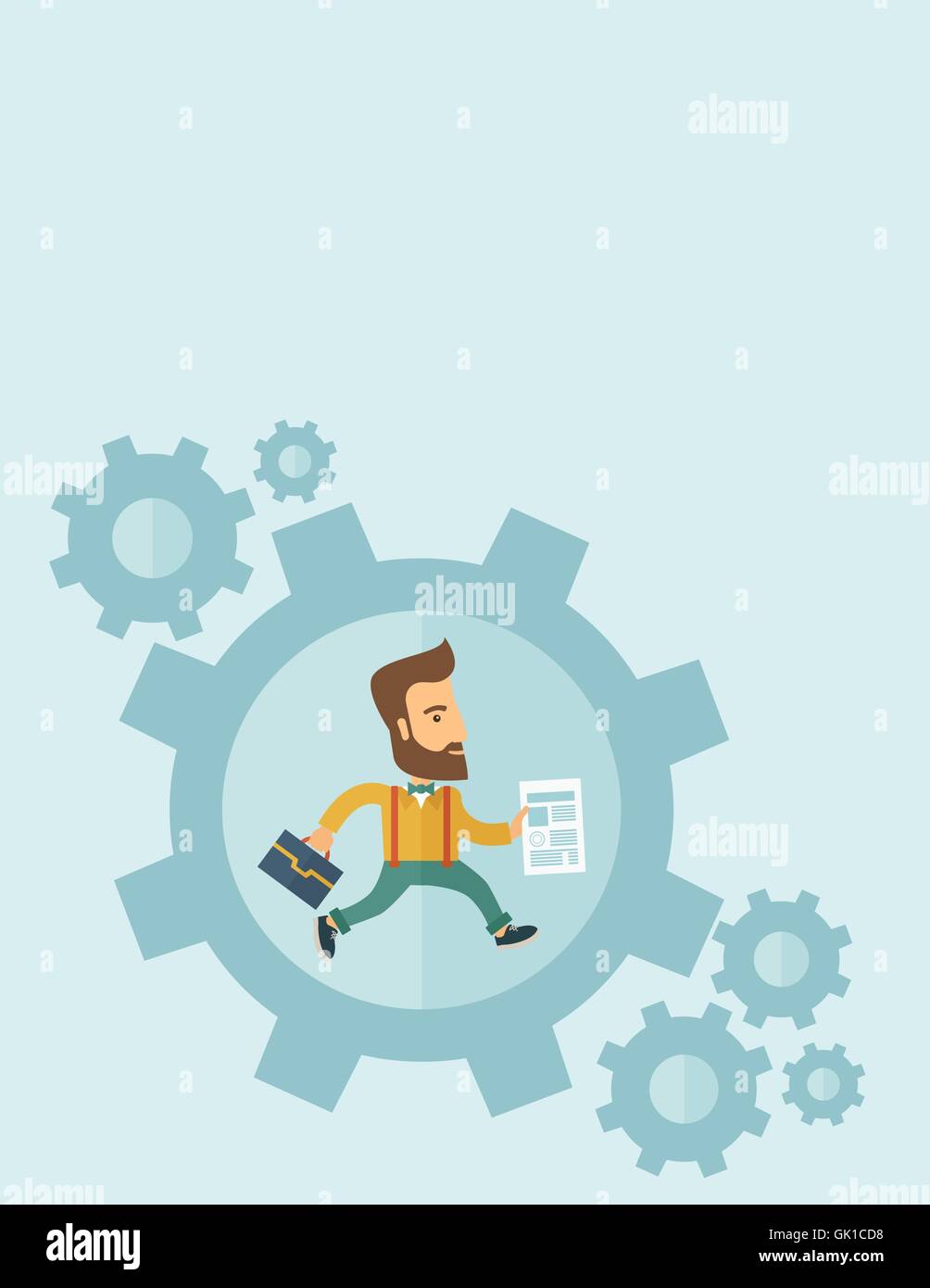 Geschäft in Aktion. Stock Vektor