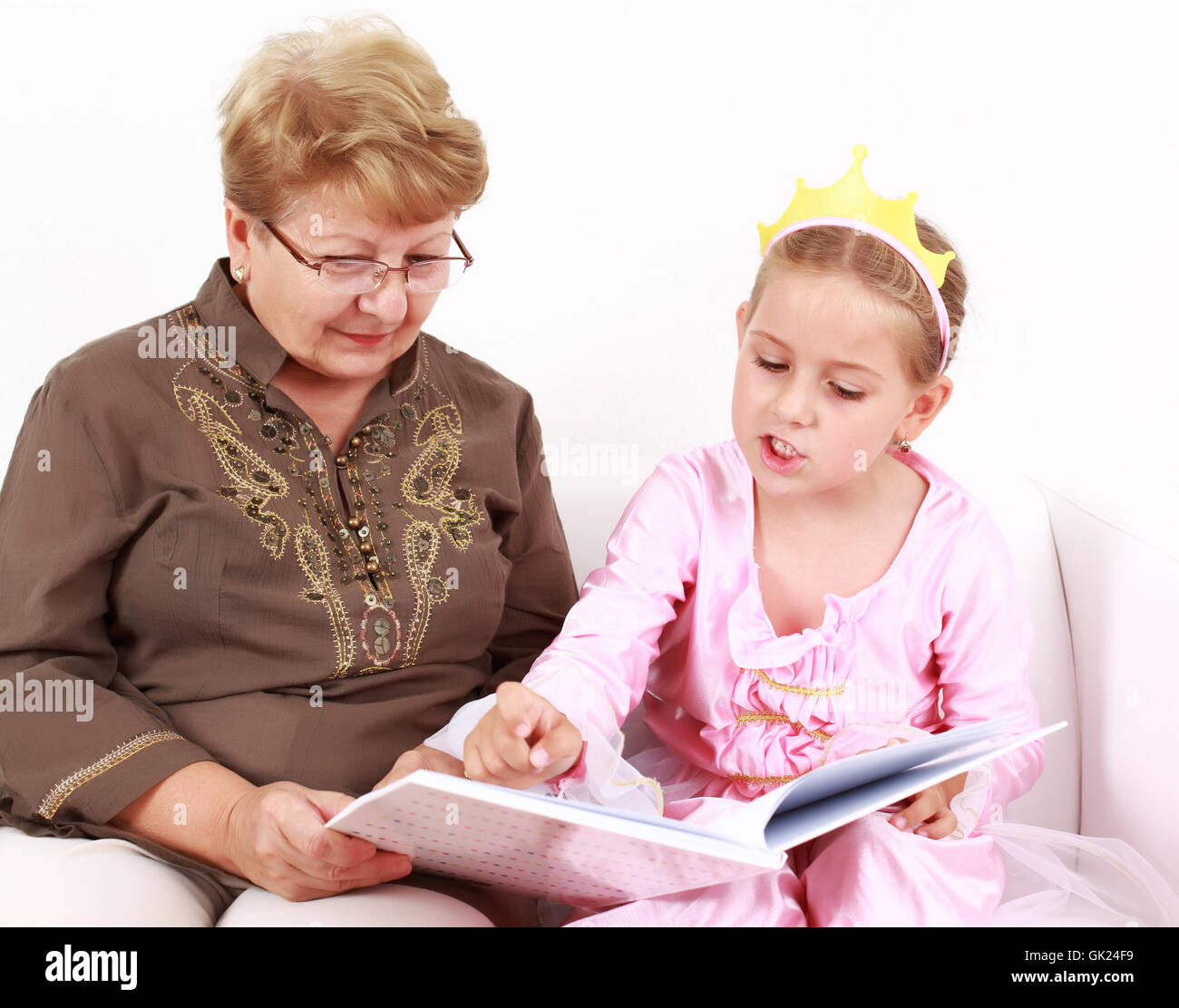 Bildung-Oma-generation Stockfoto