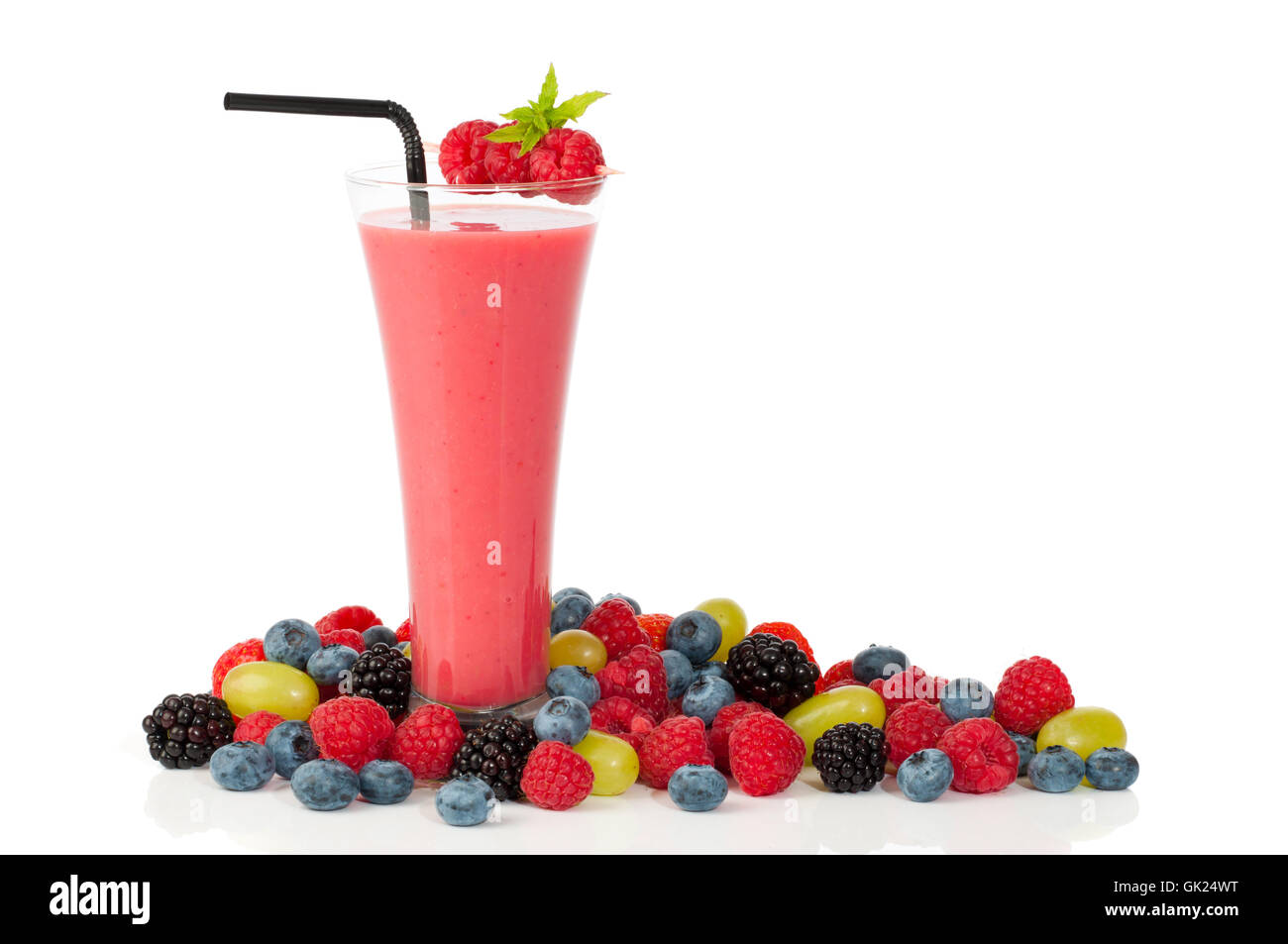 Erdbeere Frucht-smoothie Stockfoto