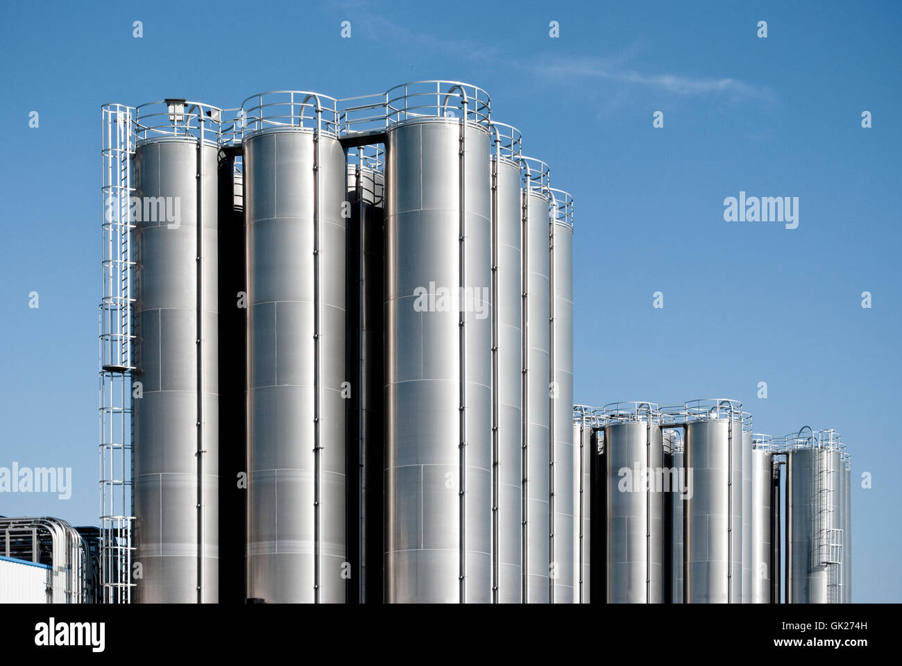 Industrie-Metall-container Stockfoto