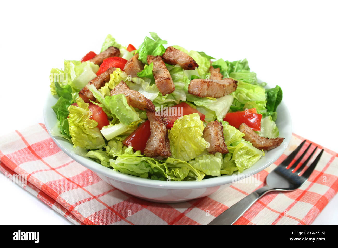 Vegetarische Rohkost Salat Tomate Stockfoto