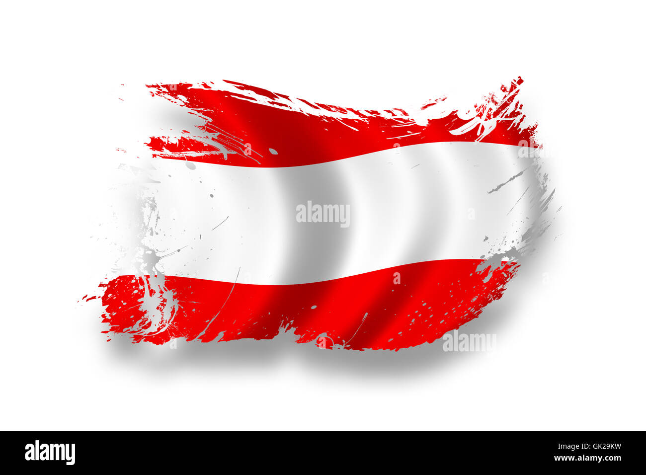 Österreicher Österreich Flagge Stockfoto