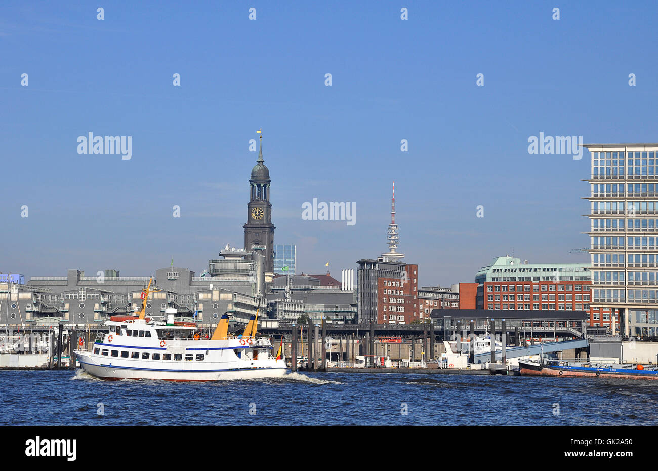 Hamburger Hafen Stockfoto