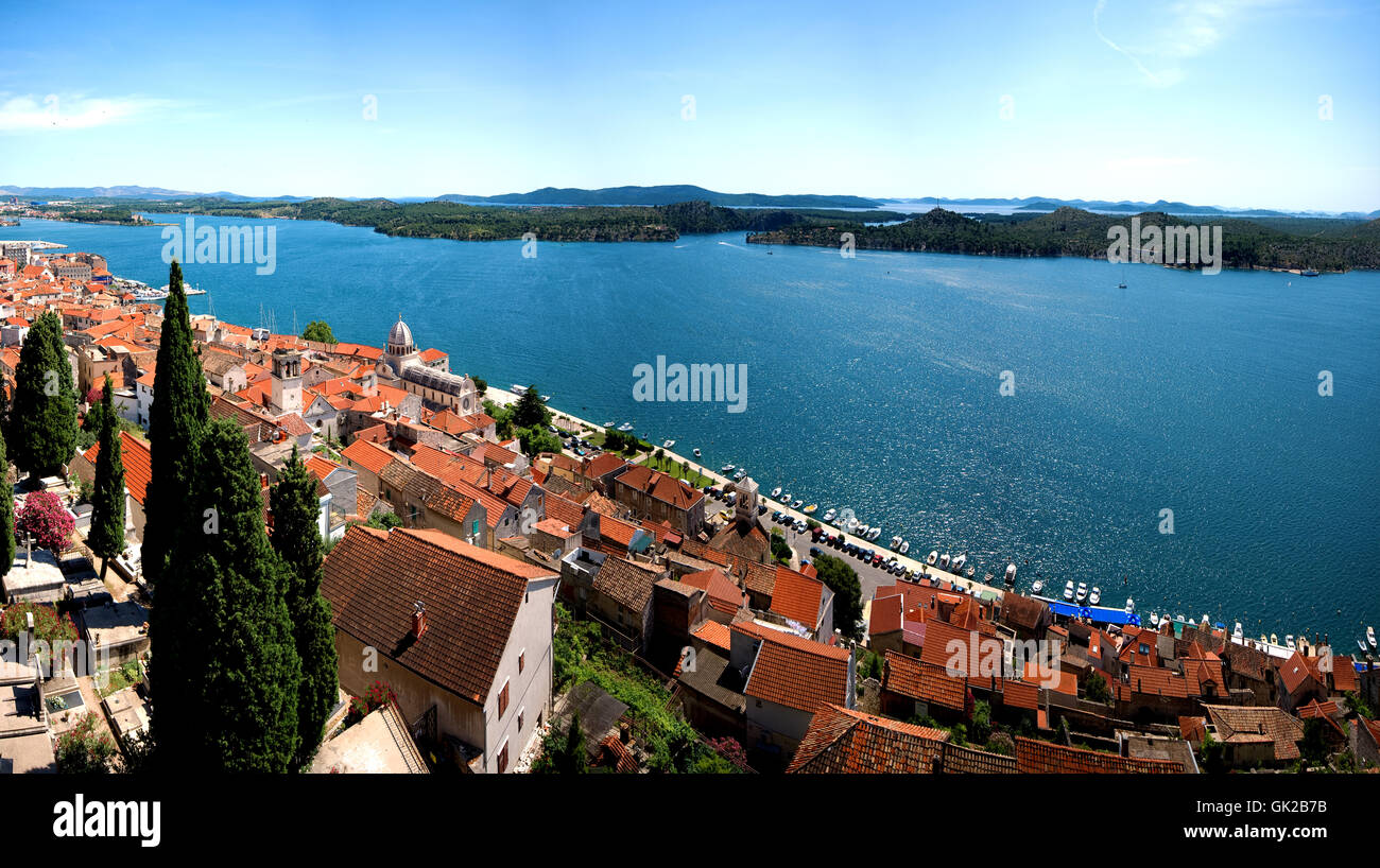 Sibenik, Blick in die Zukunft Stockfoto