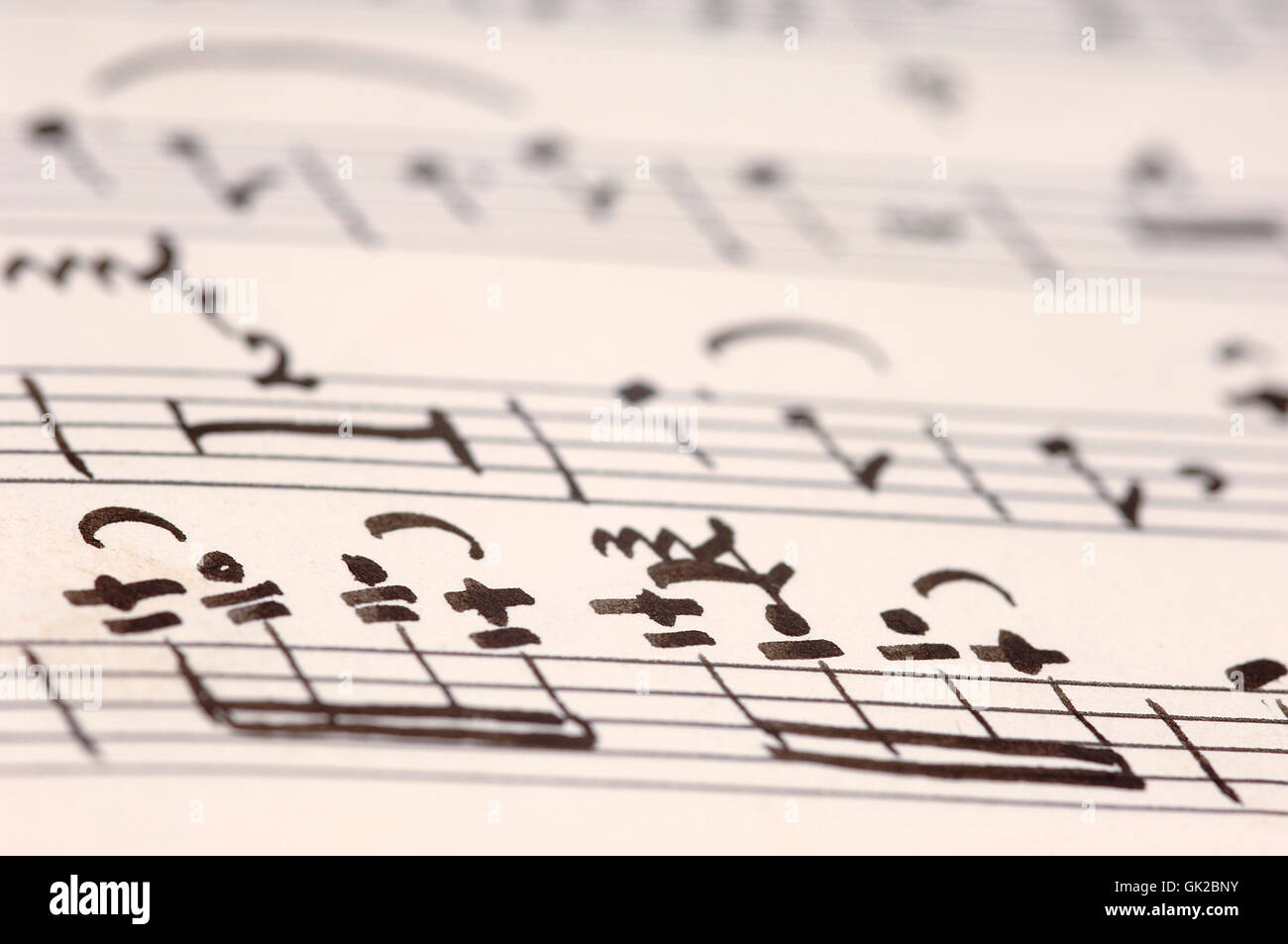 Musik machen Musik-Noten Stockfoto