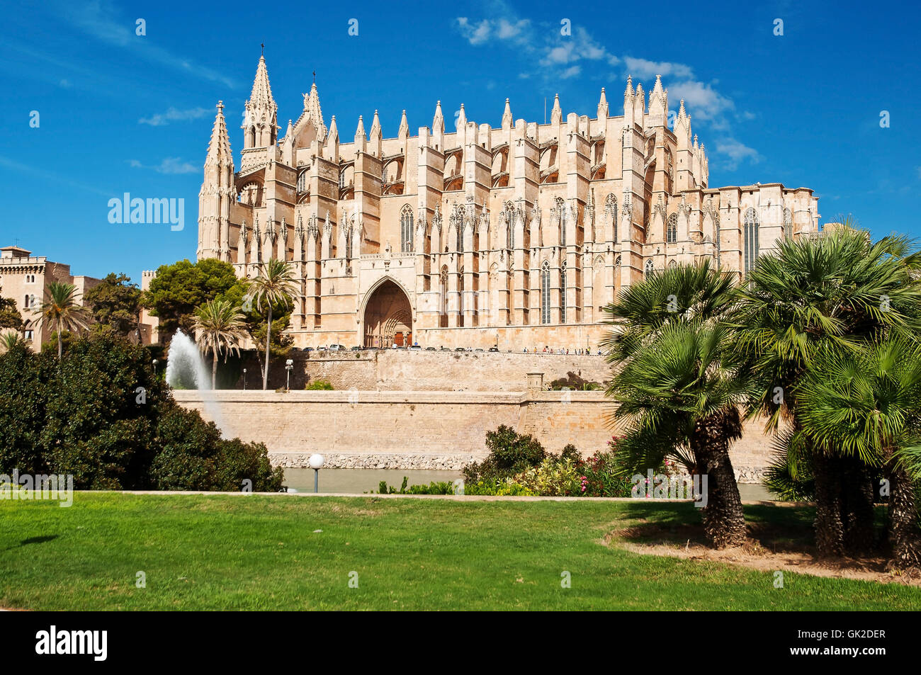 Kathedrale von Palma De mallorca Stockfoto
