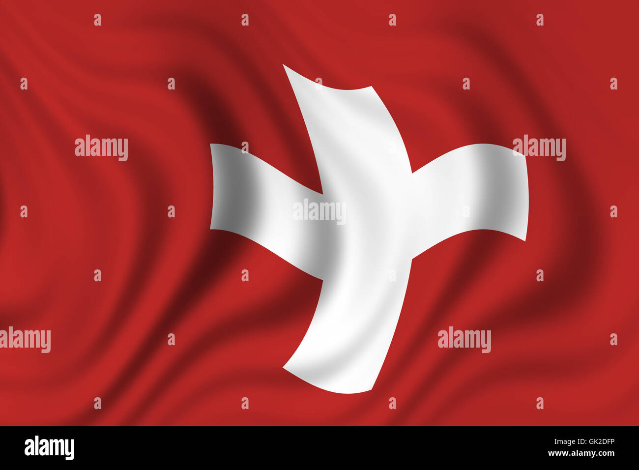 Flagge der Schweiz Stockfoto