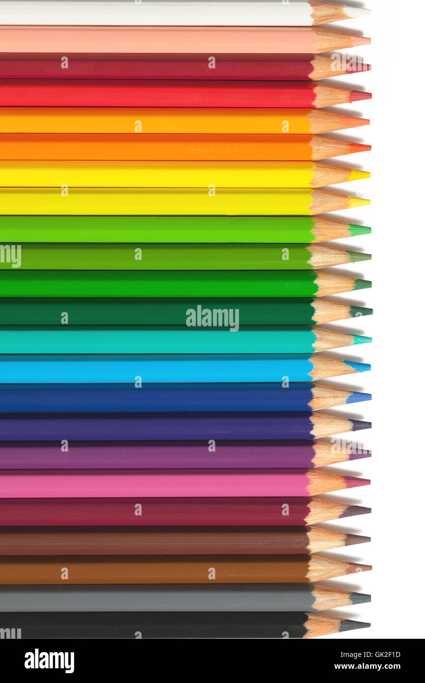 isolierte Farbe Regenbogen Stockfoto