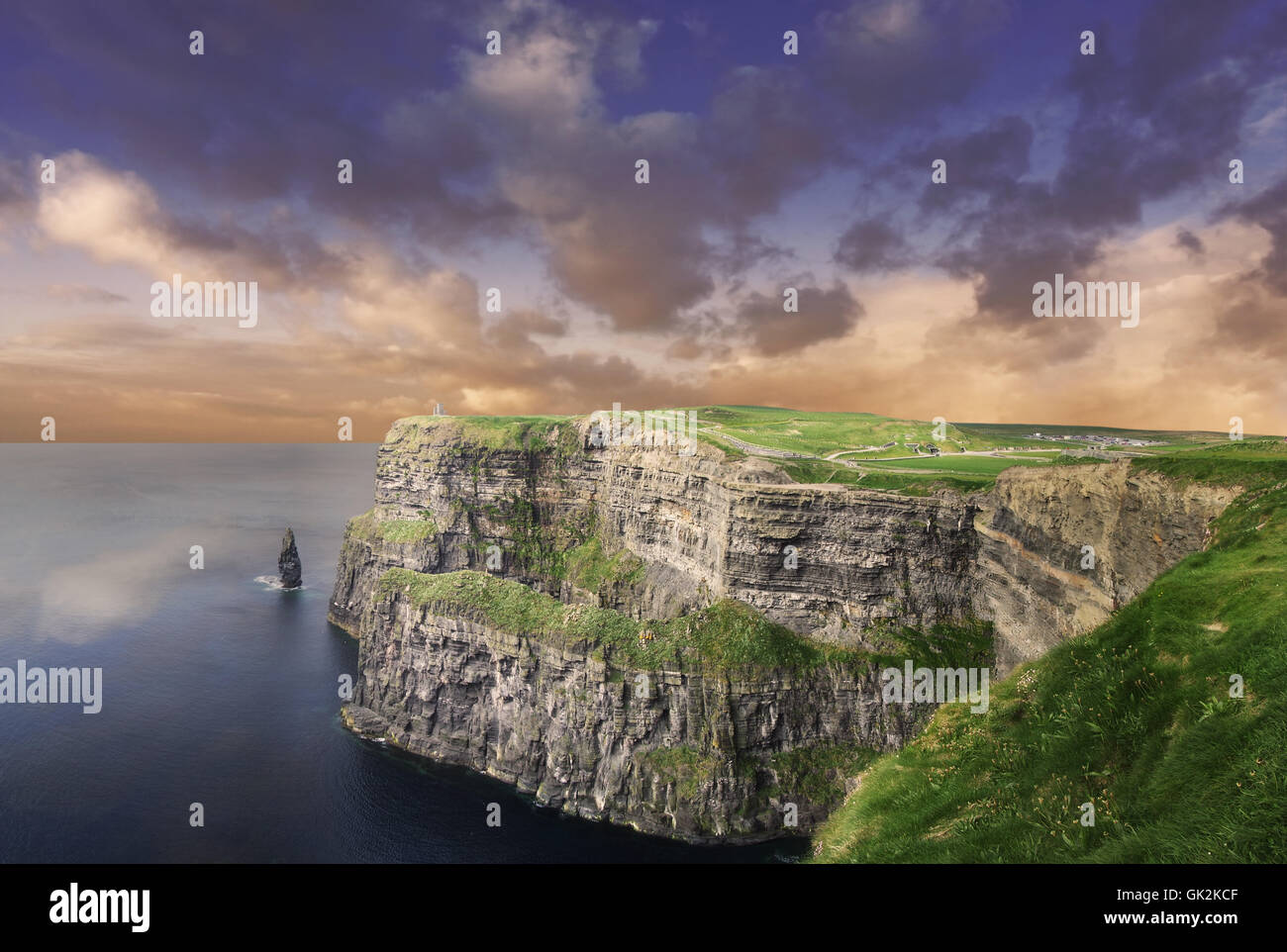 grüne Küste Irland Stockfoto