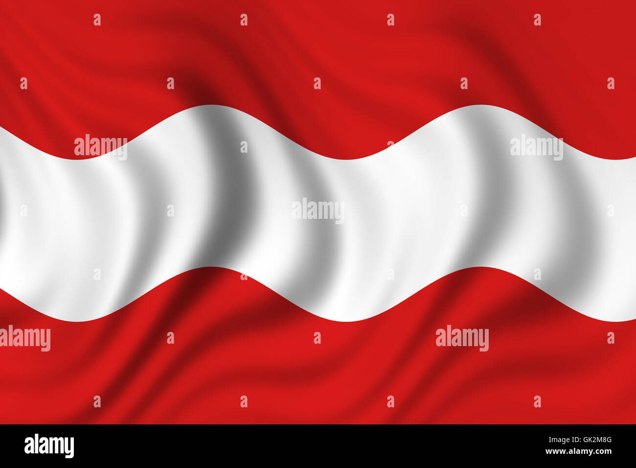 Flagge von Österreich Stockfoto