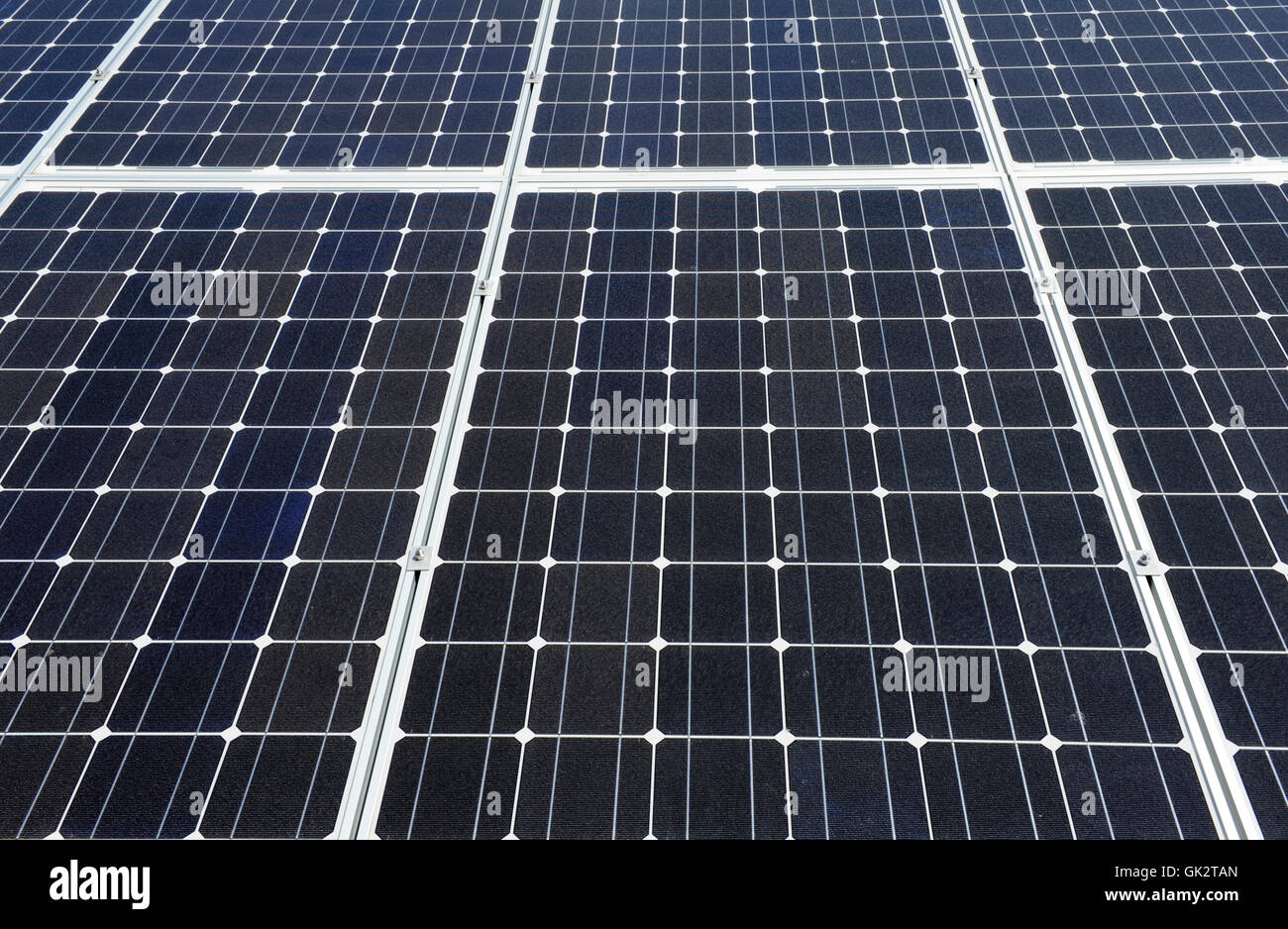 Solar-Panel Stoffbreite Stockfoto