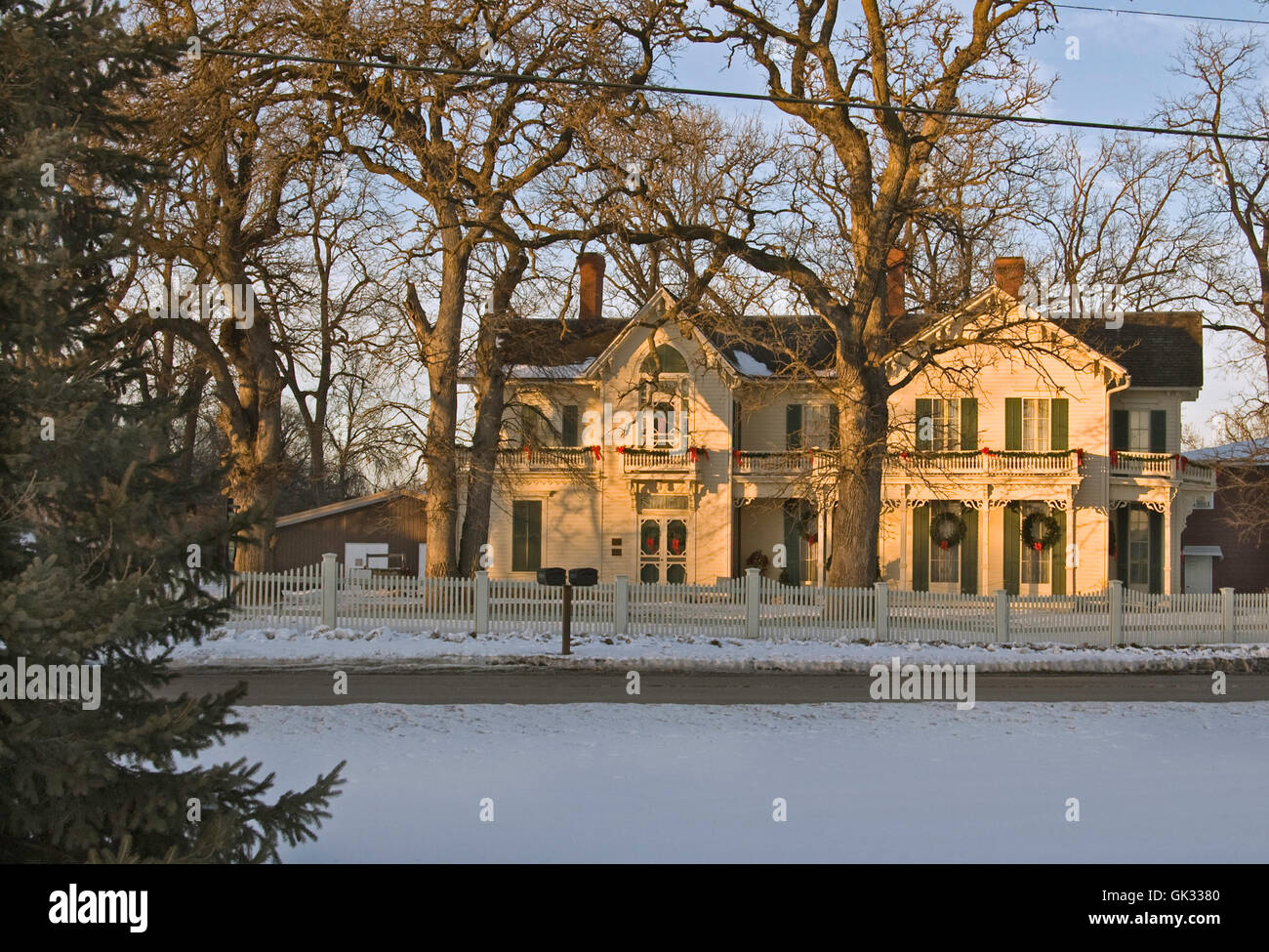 Das Jordan Haus, West Des Moines, Iowa, eine Station auf der Underground Railroad Stockfoto