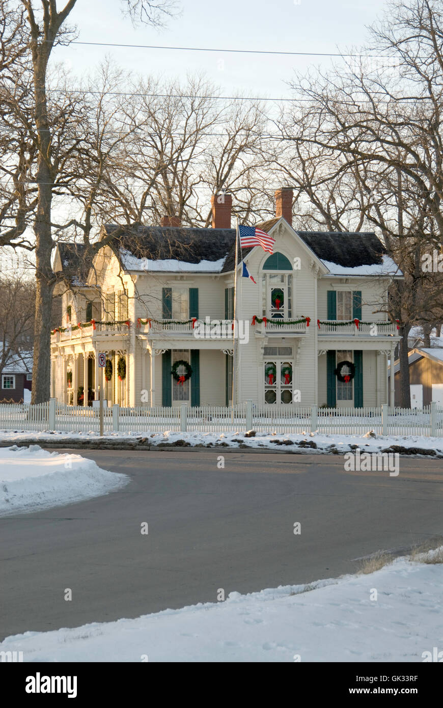 Das Jordan Haus, West Des Moines, Iowa, eine Station auf der Underground Railroad Stockfoto
