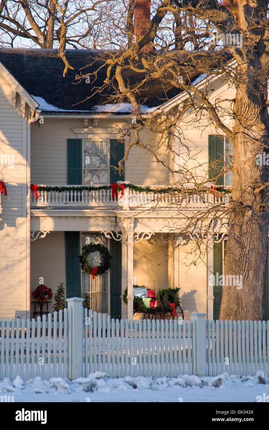 Das Jordan Haus, West Des Moines, Iowa, eine Station auf der Underground Railroad Stockfoto