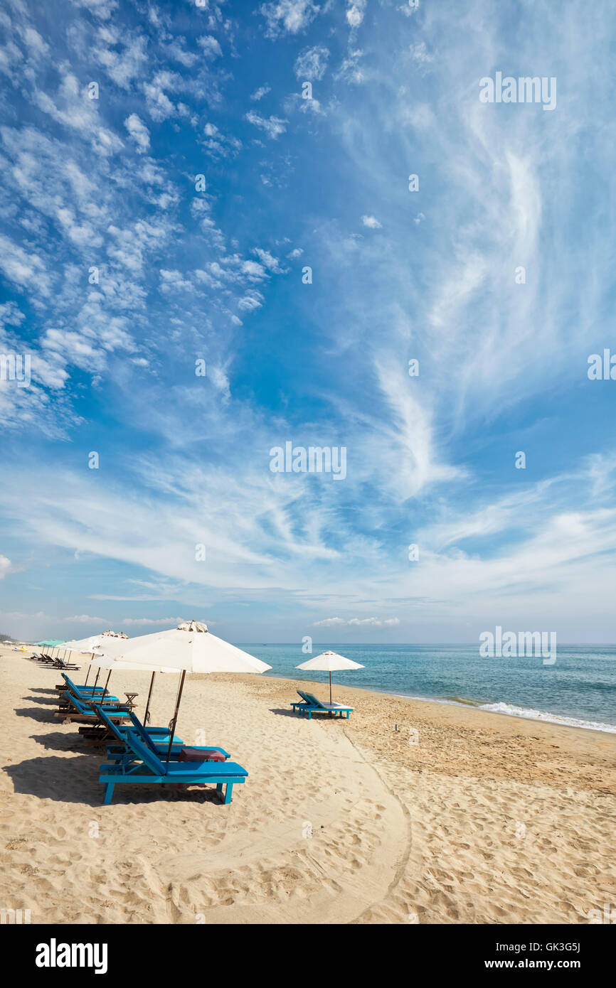 Cua Dai Strand. Hoi, Provinz Quang Nam, Vietnam. Stockfoto