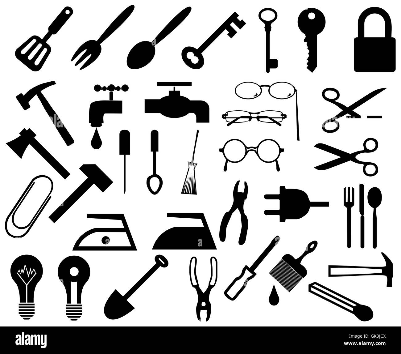 Haus-Bauglas Stockfoto