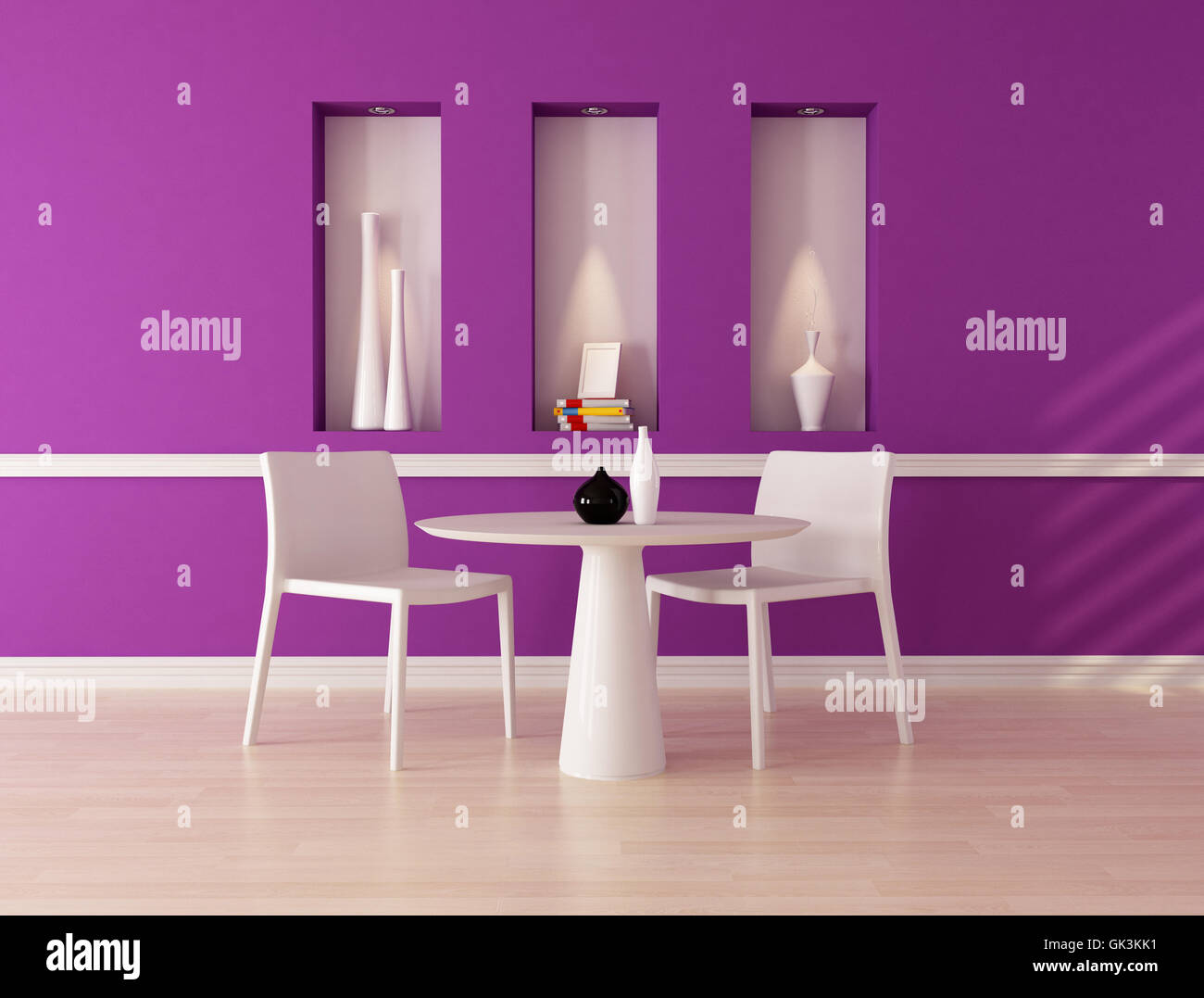 Möbel Interieur minimalistisch Stockfoto