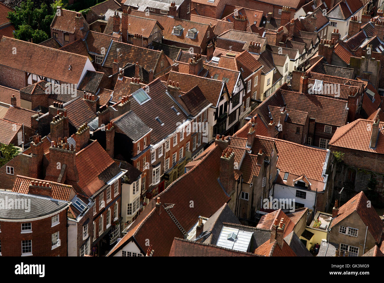 13. August 2011, Bild, York, North Yorkshire, England, UK---Blick von der Dachterrasse der Stadt York---von © Jeremy Horner Stockfoto