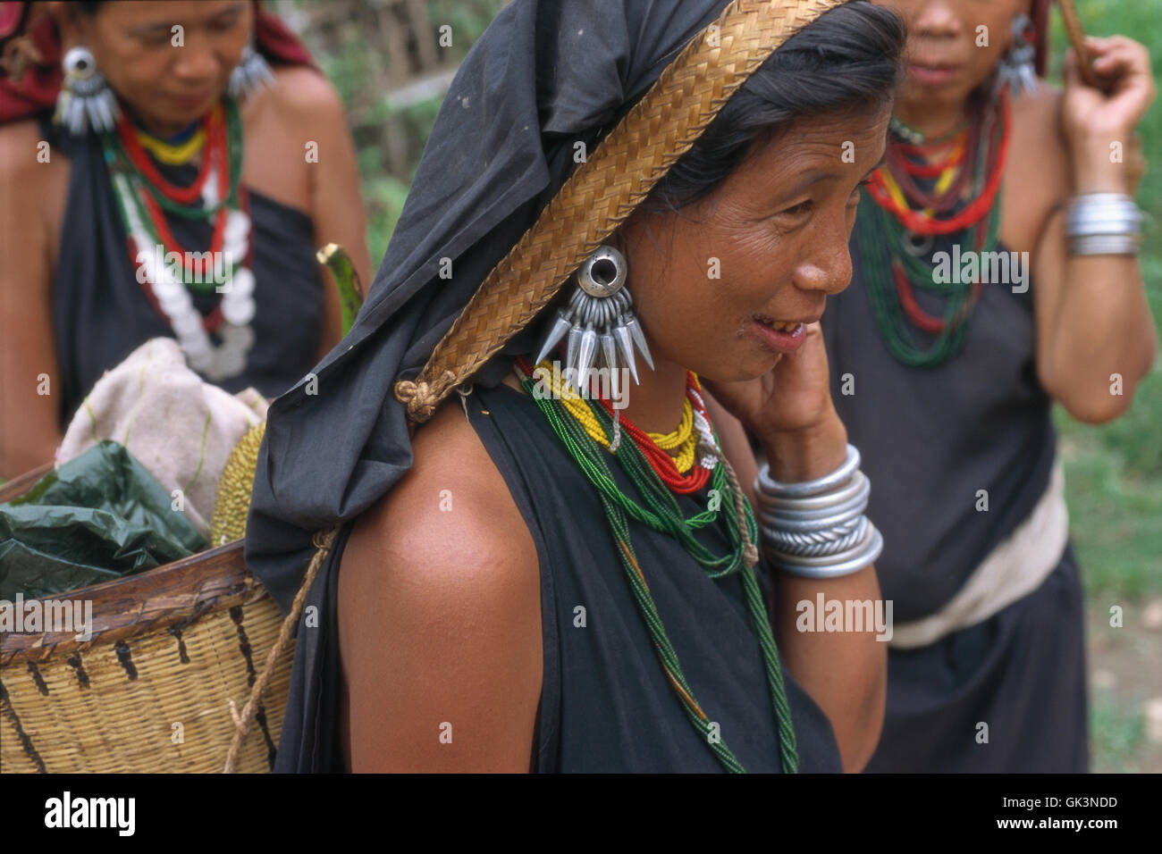 Mae Hong Son, Thailand---Karenni Longneck Tribeswoman---Bild von Jeremy Horner © Stockfoto