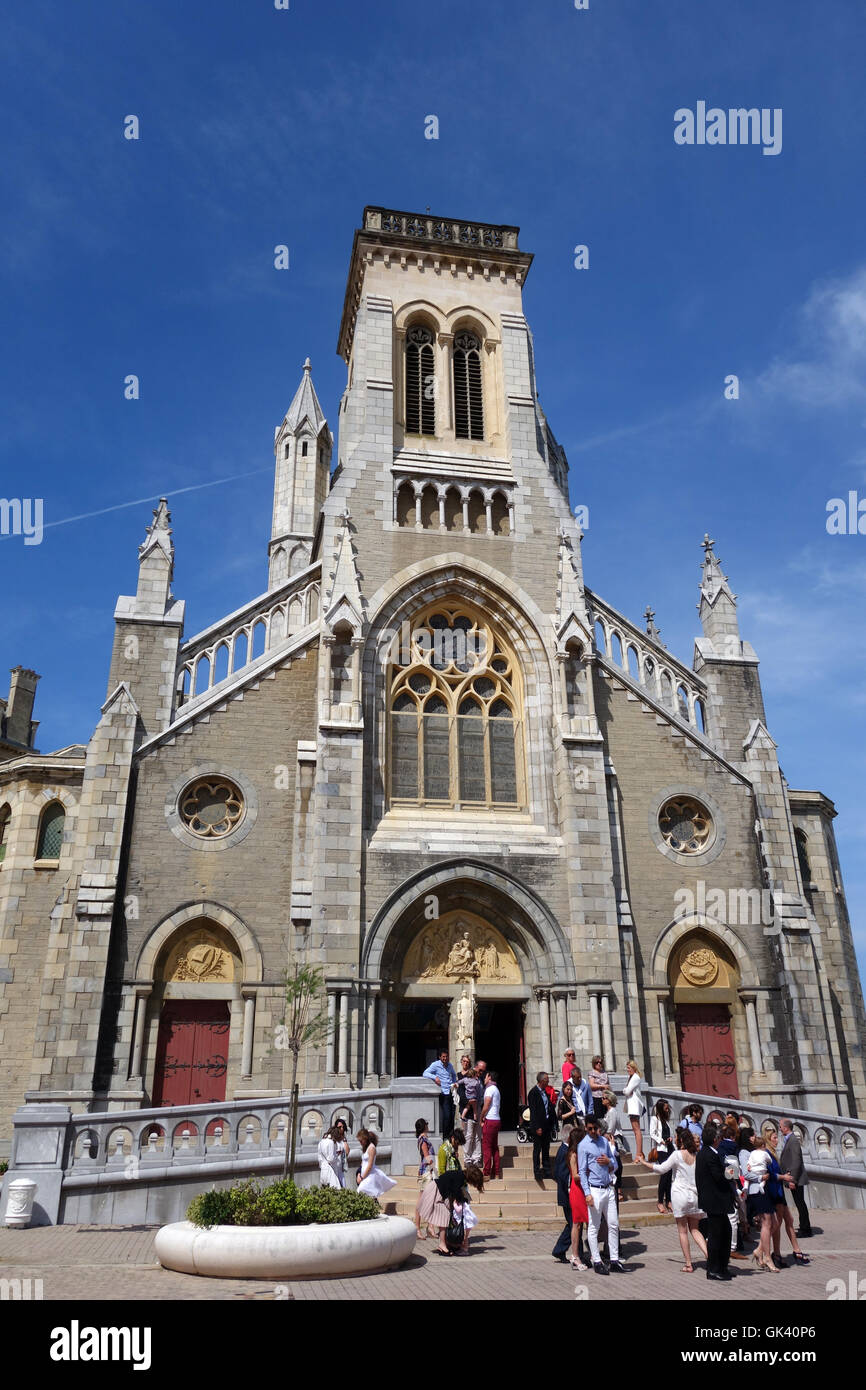 Eglise Sainte Eugenie Kirche in Biarritz, Frankreich Stockfoto