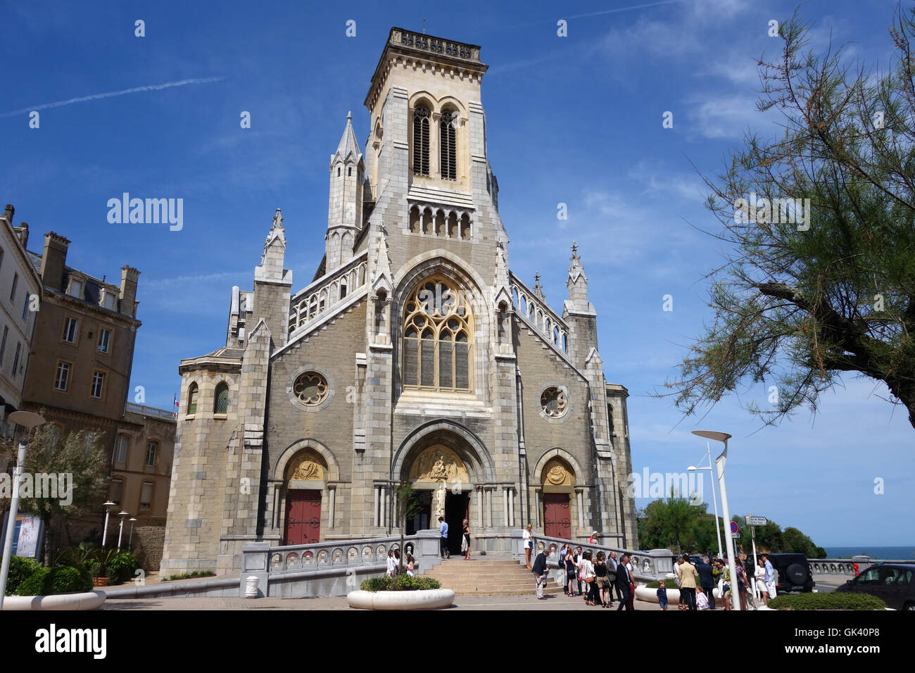 Eglise Sainte Eugenie Kirche in Biarritz, Frankreich Stockfoto
