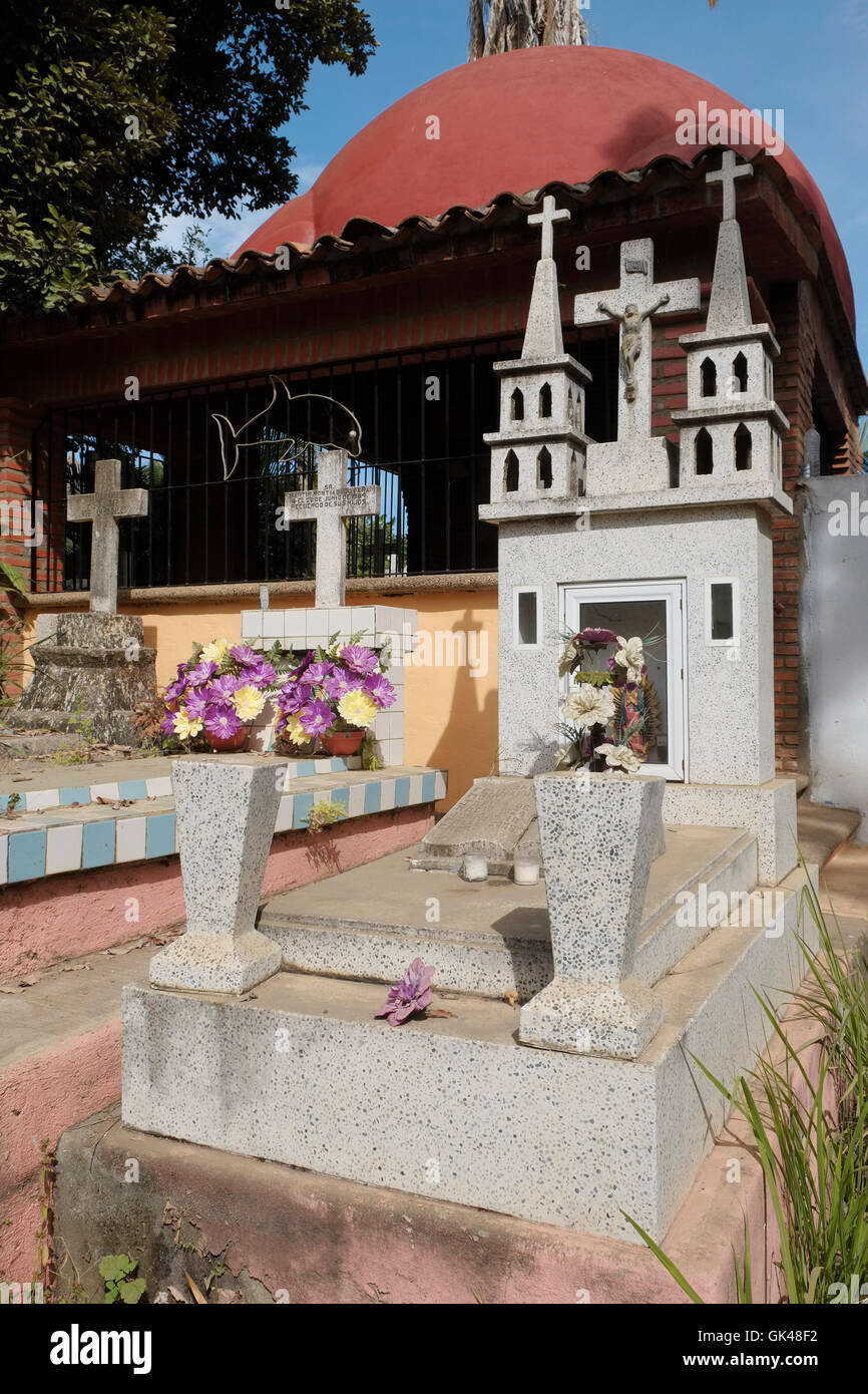 Der Friedhof in Sayulita, Riviera Nayarit Mexiko. Stockfoto