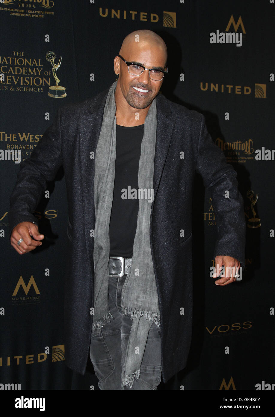 43rd annual Daytime Emmy Awards statt im Westin Bonaventure Hotel and Suites - Room Featuring drücken: Shemar Moore wo: Los Angeles, California, Vereinigte Staaten von Amerika als: 1. Mai 2016 Stockfoto