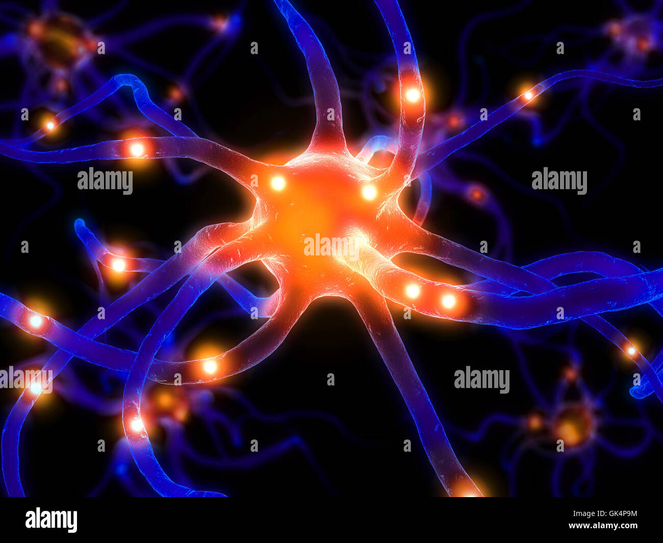 Zelle Biologie Gehirn Stockfoto