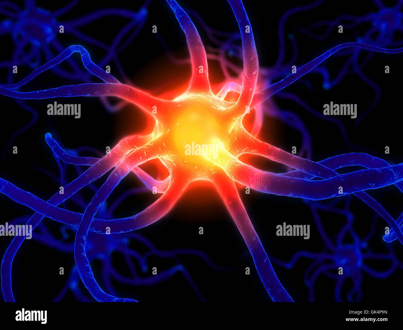 Zelle Biologie Gehirn Stockfoto