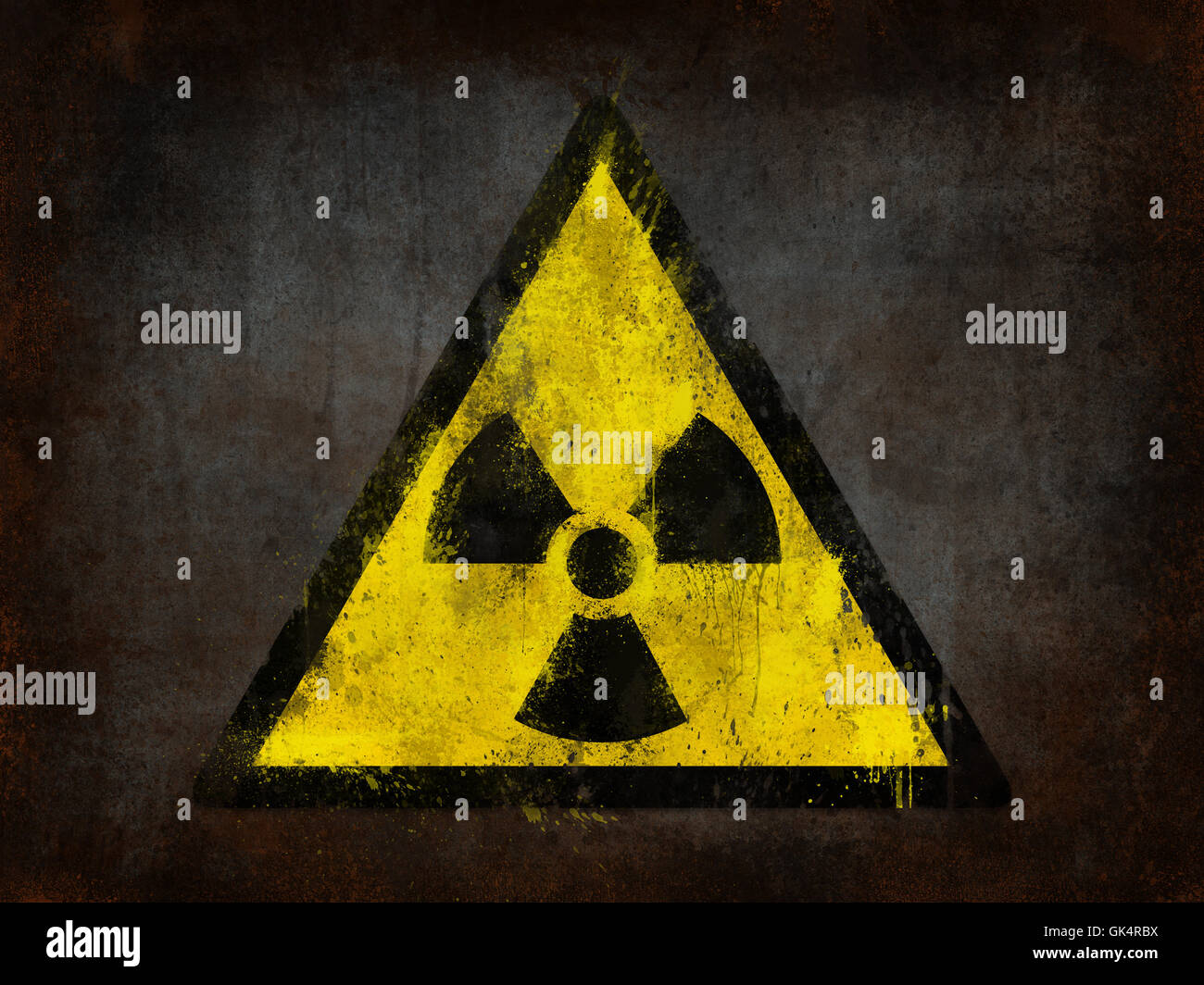 Gefahr Gefahr Radioaktivität Stockfoto