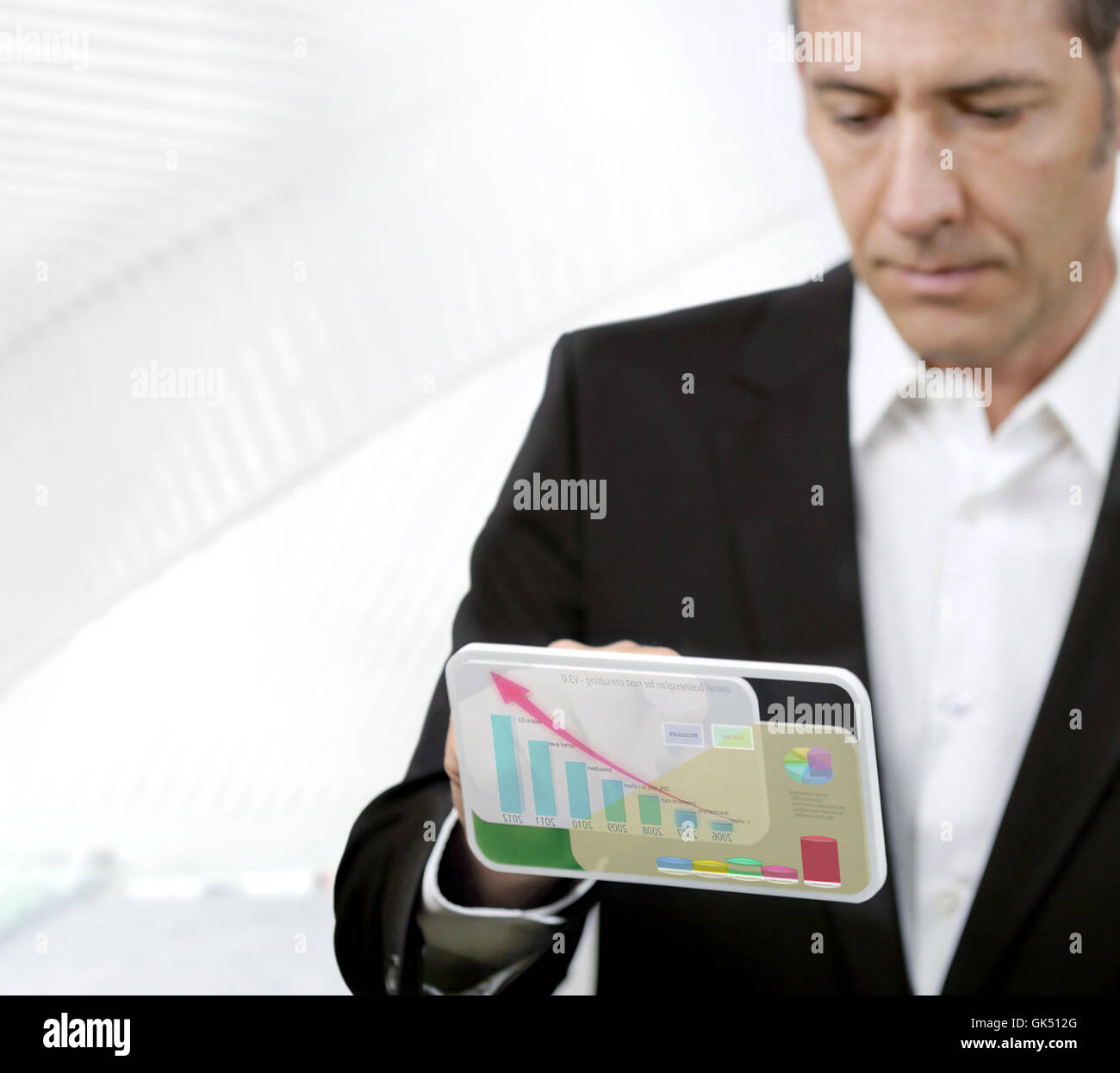 futuristische Geschäft Umgang Stockfoto