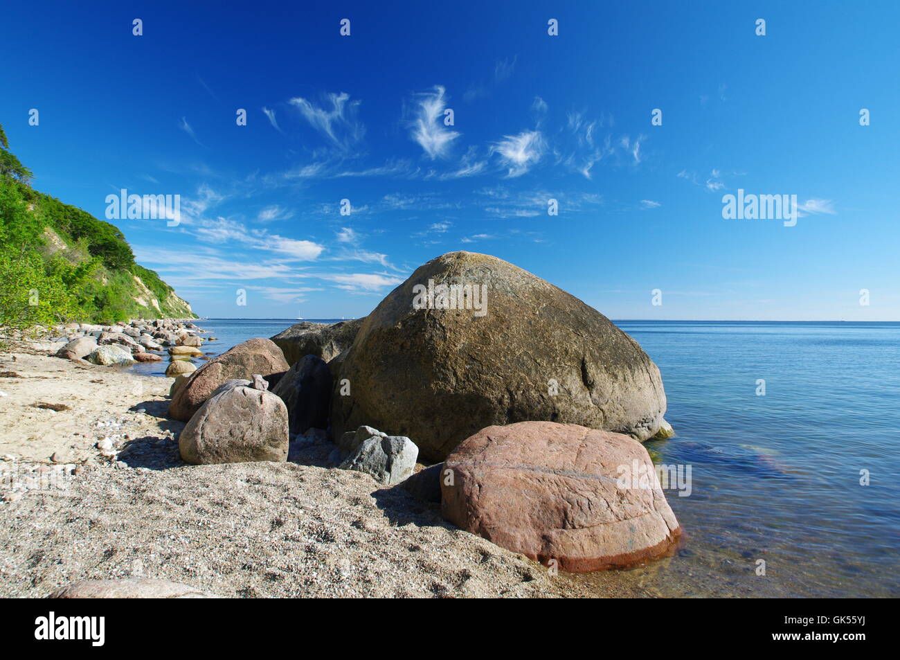 Nonnenloch - Zickersche Berge, Südost Rügen Stockfoto